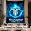 Custom Text Tapestry Lazio FC Print Wall Tapestry Indoor Living Room Wall Decor