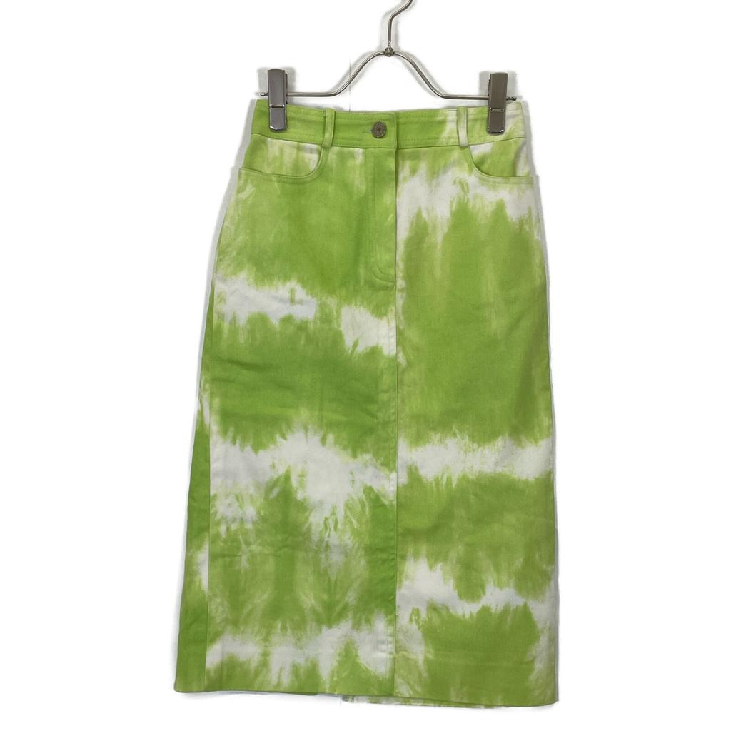 CELINE Light green orange denim skirt skirt 34 Light greenUsed