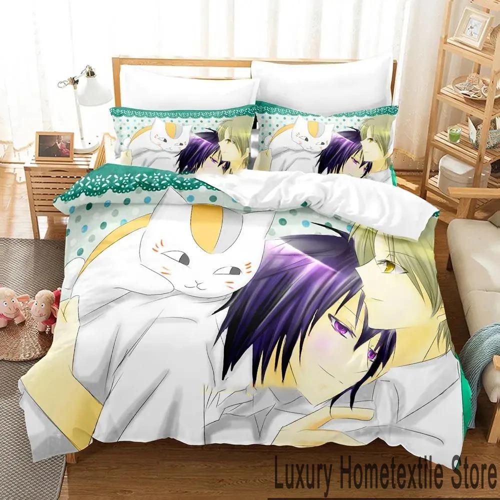 3D Print Anime Natsumes Book of Friends Bedding Set Boys Girls Twin Queen King Size Duvet Cover Pillowcase Bed Boys Adult