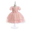 3-10 Years Baptism Wedding  Dress for Baby Girl First Birthday Party Wear Cute Sleeveless Toddler Girl Christening Gown Clothes