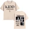 Rapper Kidd Voodoo Satiro Tour Harajuku Graphics 2026 Spring Summer Tshirt Men Short Sleeve Pure Cotton Casual Tops