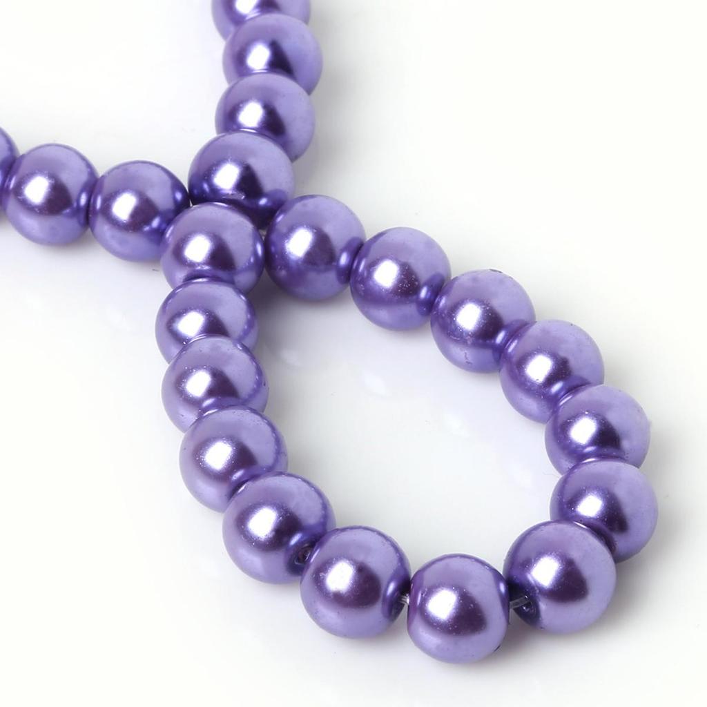 Glassperleperle. Klar lager. 4 mm 6 mm 8 mm 10 mm . For perlesmykker Gjør-det-selv-håndverk. Hekle. Perler. Strikking