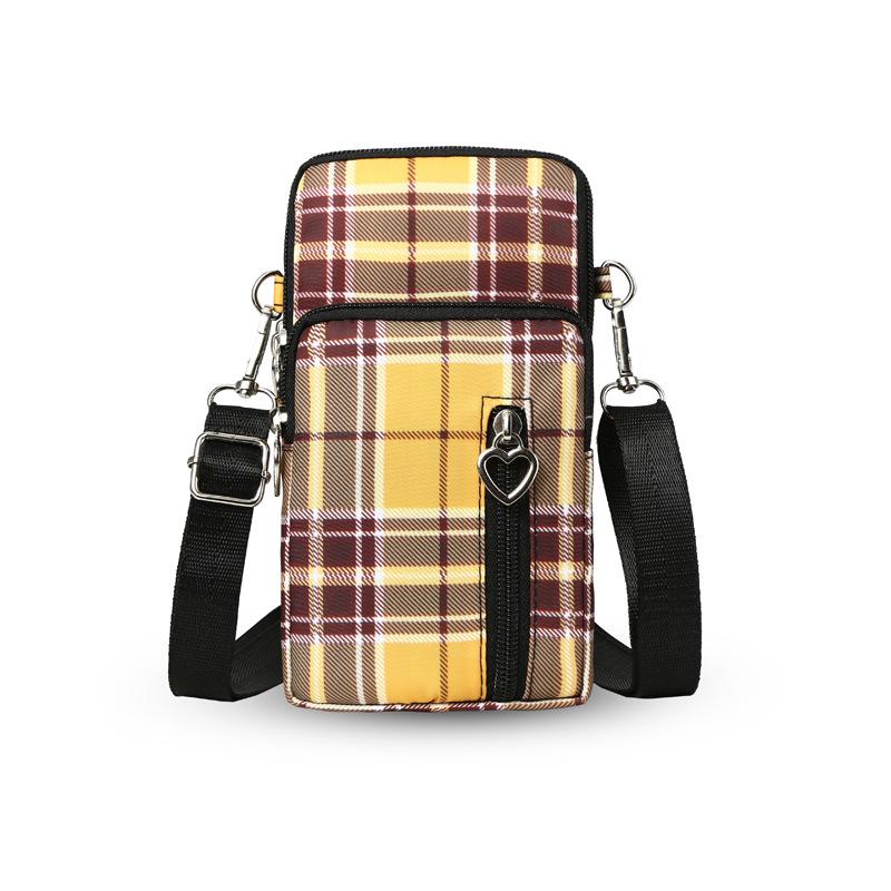 Women's Crossbody Phone Bag - 2023 Korean Canvas Shoulder Bag, Casual Small Square Wristlet & Neck Pouch