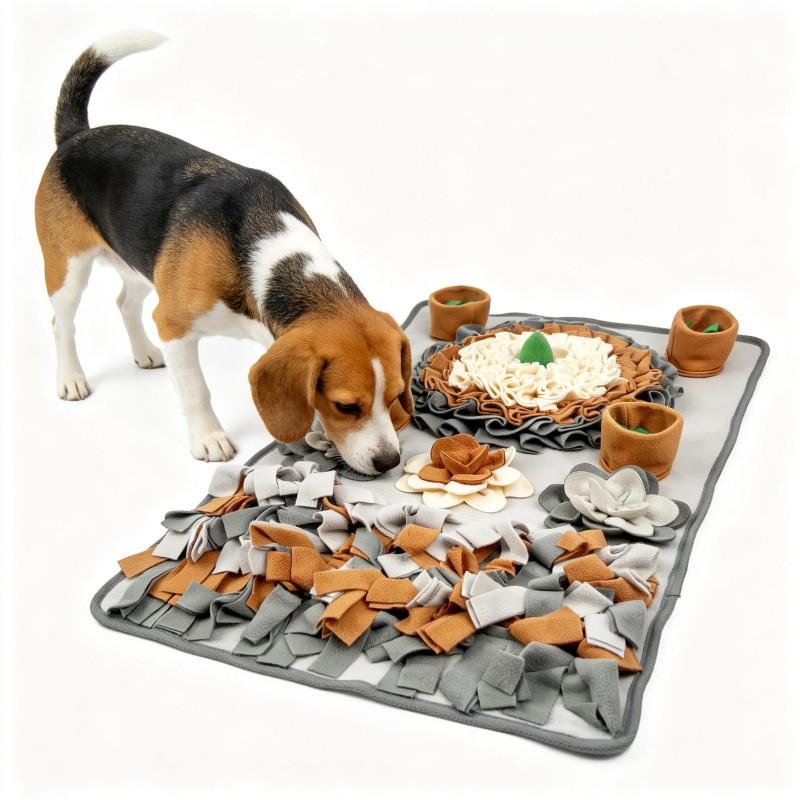 Interactive Snuffle Mat Dogs - Plush Scent Enrichment Toy Mental Stimulation Slow Feeding