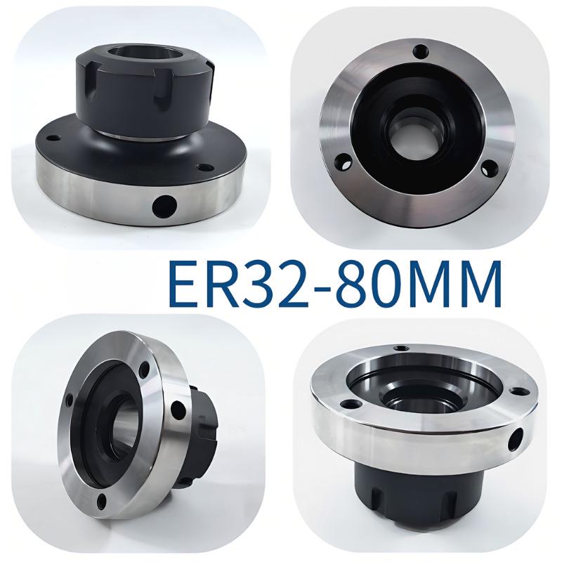 High-Precision ER25/ER32 Collet Holder Flange Quick Clamp for Engraving Machine