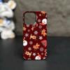 Christmas Gingerbread Winter Snowflake Gift Phone Case For iPhone 17 16 15 14 Pro Max 13 12 11 XS X XR 7 8 Plus 16e 17 Air Cover