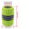 2pcs Universal Garden Hose Quick Connect Fittings Plastic Pipe Repair Adapter For Expanding Home And Garden Hose Outlets