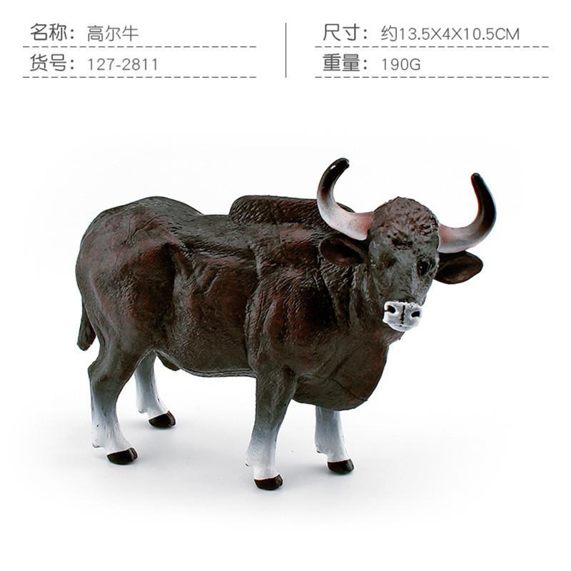 Realistic Pvc Texas Longhorn Bull And Vatuzi Cow Model For Collectors And Decor