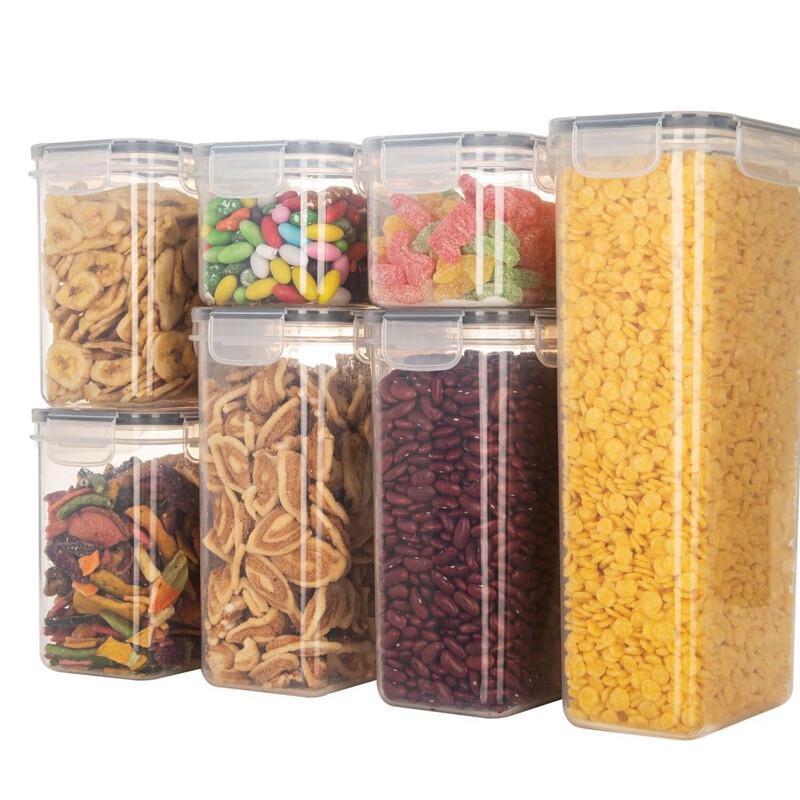 ZISIZ 7-Piece Rectangular Sealed Food Storage Container Set