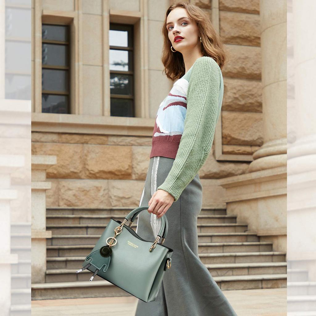 NICOLE DORIS Popular Shoulder Crossbody Bag for Cute Commuter Stylish Wallet Casual Outing Green & Women's Bag, Bag, 3-Way Women, Bag, Accessory,