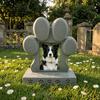 Waterproof Dog Cat Memorial Marker 3D Printed Pet Tombstone with Photo Frame Holder, Weather-Resistant Personalized Burial Headstone Marker, Stone