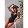 New Sexy Deep V-Neck One Piece Swimsuit For Women Halter Push Up Swimwear Female Bodysuit Bathing Suits Beachwear