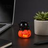 Halloween LED Light Night Light, Flameless Pumpkin Lamp, Decorative Creepy Lamp Atmosphere for Holiday Party Home Decor Detailed Theme Ornament
