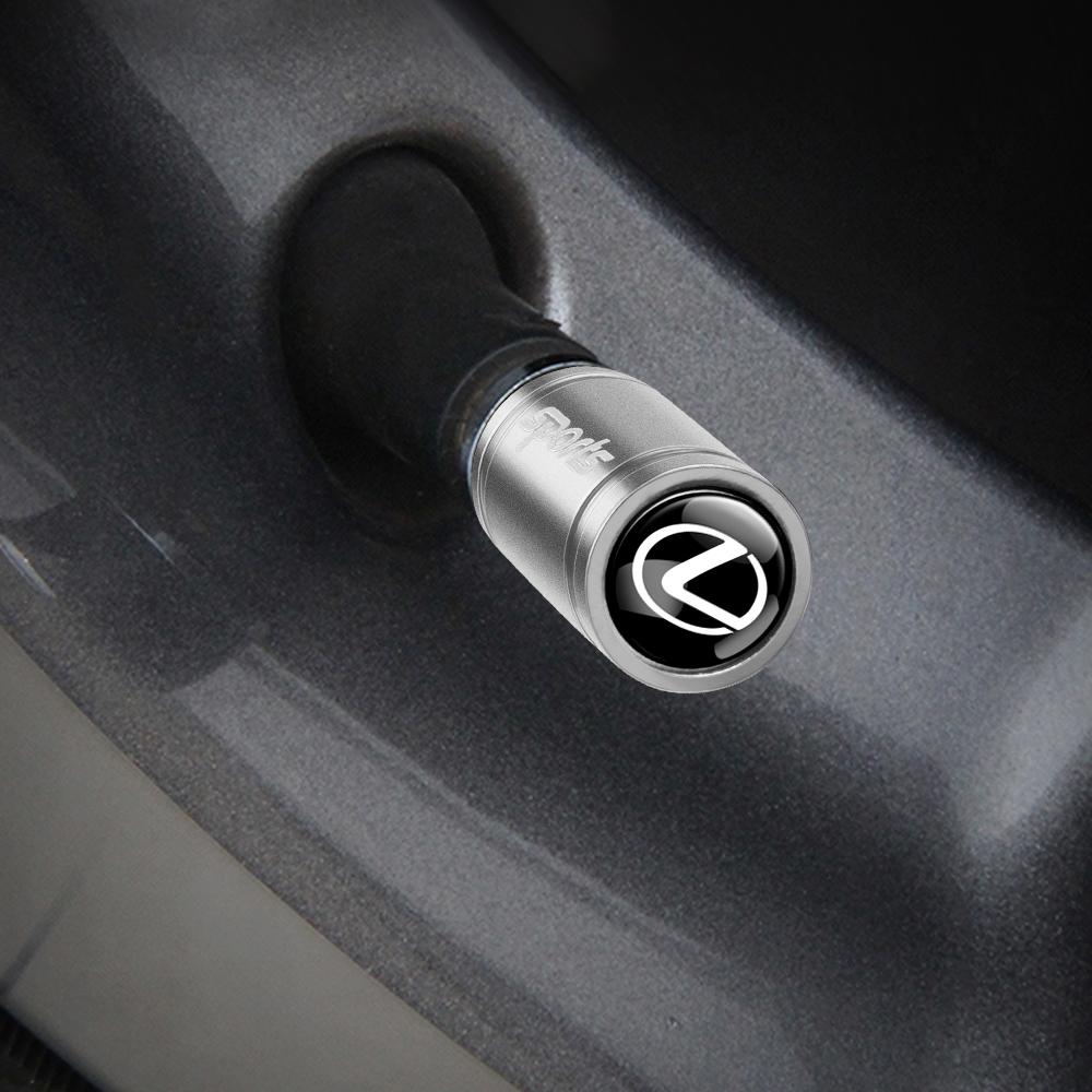 4pcs Car Tire Air Stem Dust Covers Wheel Tyre Valve Caps Accessories For Lexus F SPORT CT200H IS300H IS250 RX350 NX200 NX IS 250