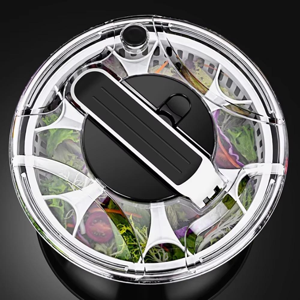 3.5 L Salad Spinner Stainless Steel Vegetable Drain Basket Household Fruit Washer  Restaurant