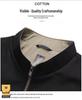 Men’s Light Luxury Double-Layer Business Casual Jacket - Stand-Up Collar, Solid Color, Suitable for Spring and Autumn