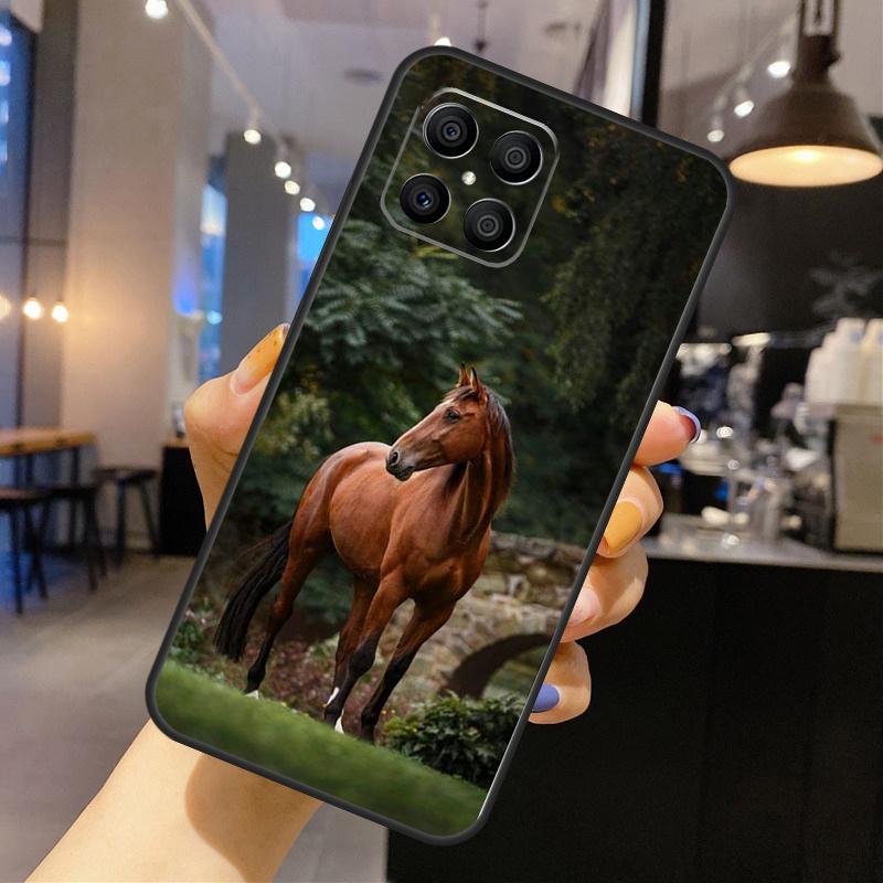 Horse Phone Case For Huawei P30 P20 P40 Lite P50 Pro P Smart 2019 Nova 5T Honor 50 X8 X9 Cover