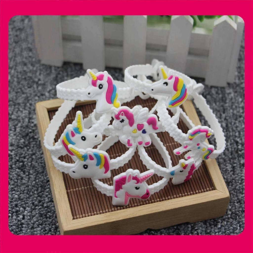 1Pcs Cute Rubber Bangle Bracelet Sport Wristbands Kids Birthday Party Cute Bracelets