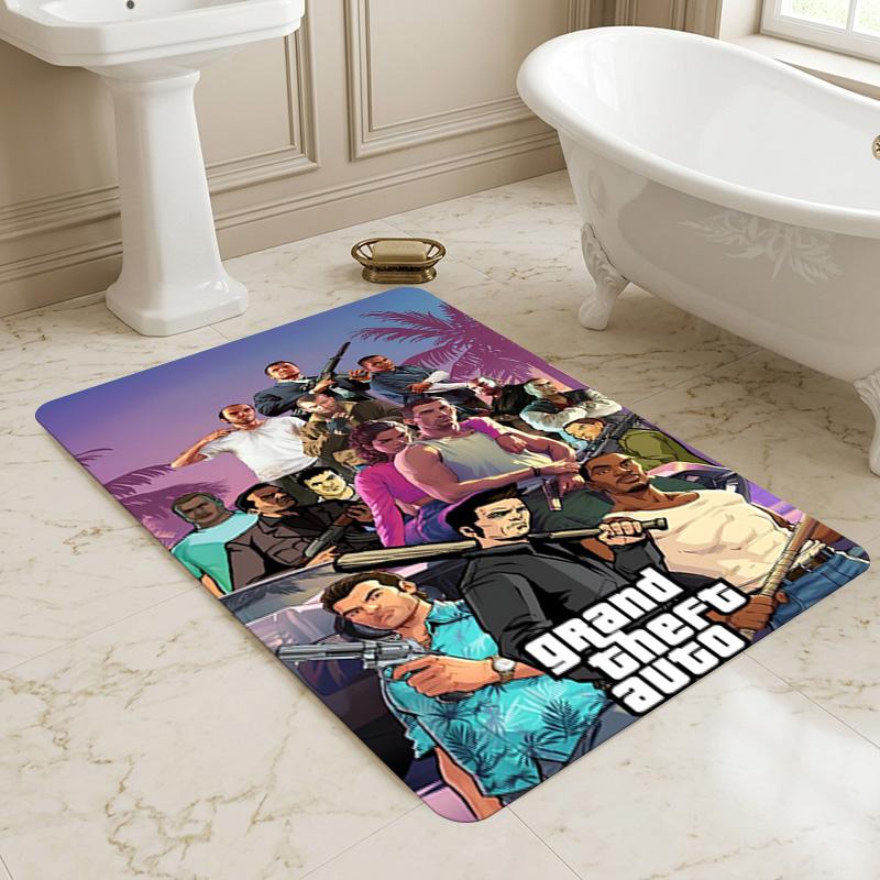 Gta V Living Room Non-Slip Area Rug Soft Carpet for Bedroom Game Playroom Sofa Office Home Decor Doormat Christmas Gift C9211700