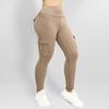 Damskie spodnie sportowe Spodnie do jogi Slim Fit Wysoka talia Elastyczna, szybkoschnąca, obcisła, miękka, oddychająca, jednokolorowe kieszenie Damskie spodnie do joggingu