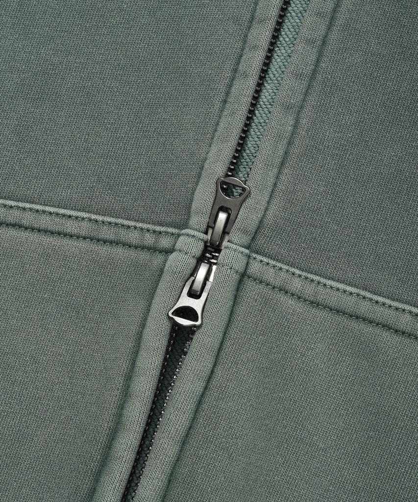 Wacky Willy Pigment Zip-Up Hoodie Green