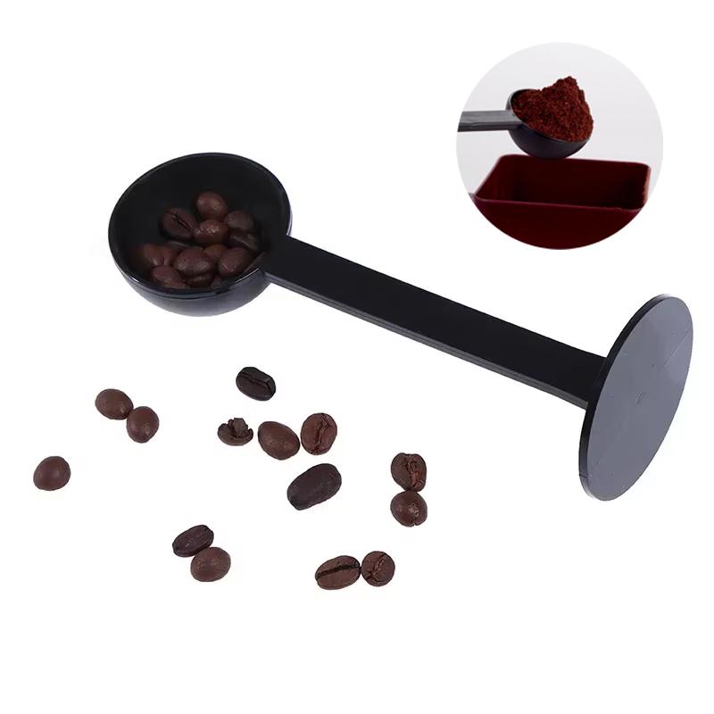 Coffee Spoon Tamping Scoop 2 in 1 for Coffee Powder Coffeeware Measuring Tamper Spoon Plastic Kitchen Accessories 1Pc Coffeeware