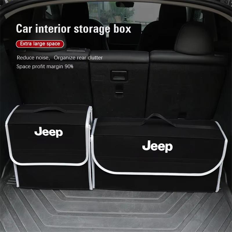 Jeep Car Trunk Organizer Box Large Capacity Folding Storage Bag For Jeep Grand Cherokee Compass Patriot Liberty Rubicon XJ Trail
