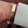 Premium Titanstahl Herrenarmband 3 Farben Unverblassend Römische Zahl Symbol Charm Armreifen Punk Cool Perfektes Geschenk Für Homme Joias