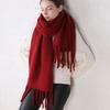 Winter Korean Style Scarves Pashmina  Wraps Female Cashmere Shawl Cashmere Scarves Solid Scarf