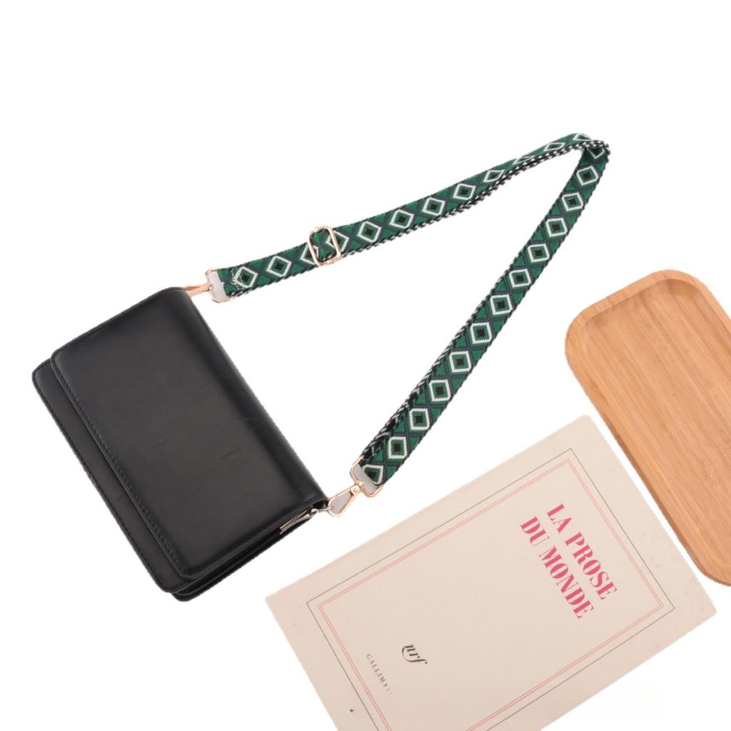 2.5cm Diamond Shoulder Strap Accessories Single Shoulder Crossbody Versatile Color Contrast Decompression Replacement Bag Strap