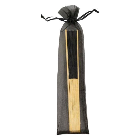 Silk Folding Fan Bamboo Lightweight Hand Fans with Organza Bags Wedding Guests Fans Party Decoration