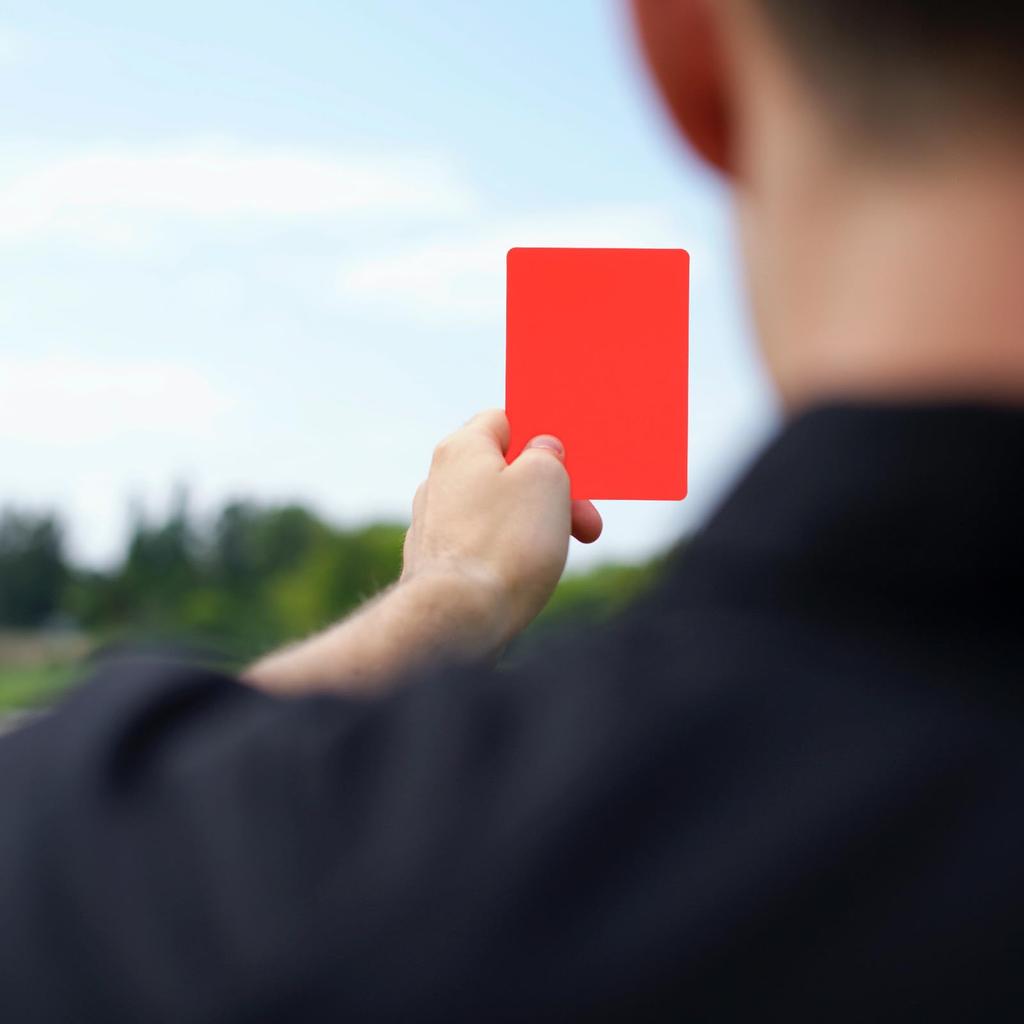 Lurrose Soccer Referee Card Set of 10 Red Card Yellow