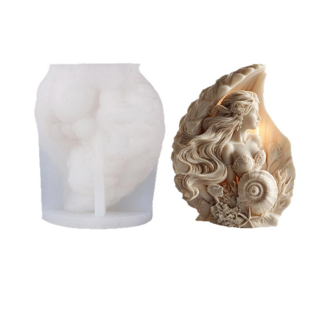 Silicone Mermaids Mould For Homemade Aromatherapys Candle And Projects Crafted From Silicone Materials