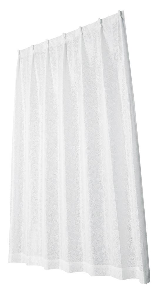 Univer Mirror Lace 200cm Wide x 133cm 1 Panel Curtain, Metalina, White, Long,