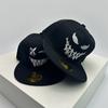 Baseball Stitching Embroidered Expression Face Smiling Women  Men For Neutral Gender Fresh Caps Peaked Hats Breathable Hip Hop Urban Street Style