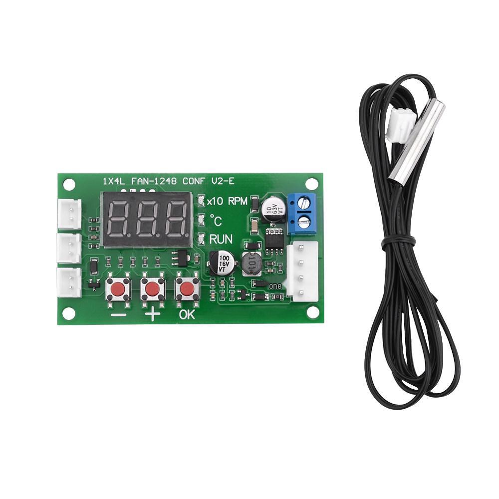 DC12V-48V Digitaler PWM-Lüfterdrehzahlregler mit Display für EC/EBM-Lüfter