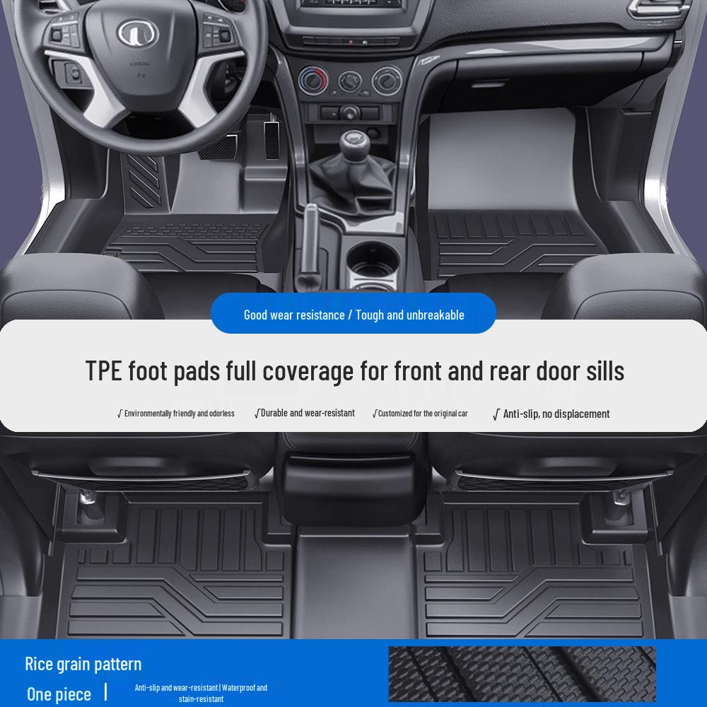 Great Wall Pao Series TPE Car Floor Mats & Door Sill Covers: Full Coverage for Fengjun 5/6/7, King Kong Pao, Shan Hai Pao, Xuanli Models