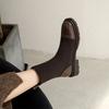 Fashion Autumn Booties Elastic Ankle Boots for Women Flat Footwear Spring 2024 Comfortable and Elegant Trend On Offer Woman Short Shoes