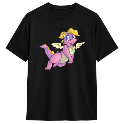 Cartoon Dragon Tales T Shirts Men Pure Vintage T-Shirts Crewneck  Tee Shirt Short Sleeve Clothes Gift