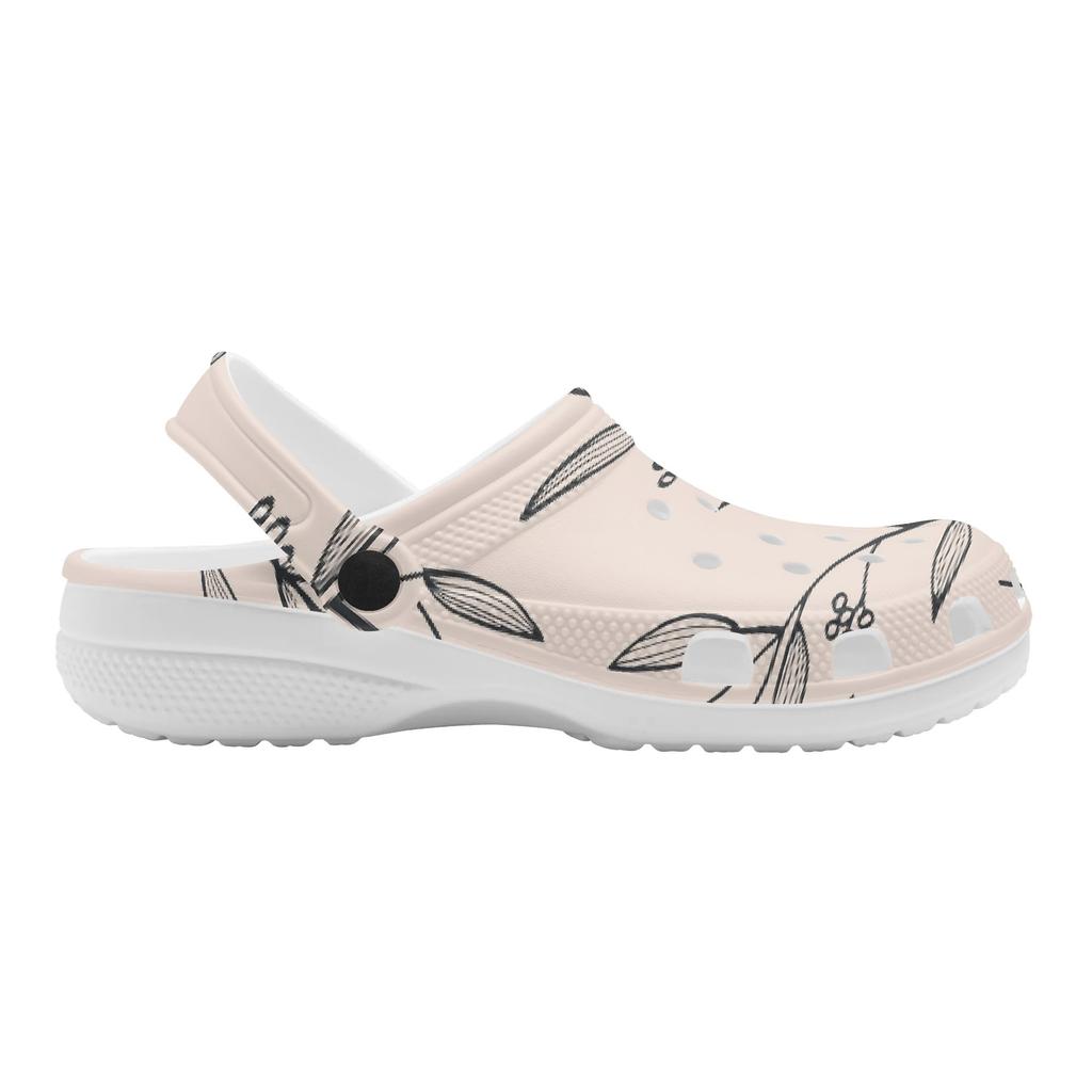 Helle Bedruckte EVA Hofclogs Unisex Flexibel Atmungsaktiv Zum Hineinschlüpfen Garten Hof Haus Badezimmer Freizeit Gehen Sommer Sandalen Haushaltsgebrauch