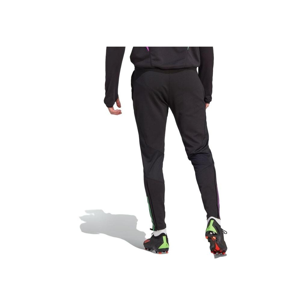 adidas Striped Straight Leg Knitted Sports Pants Men Bottoms Black IB1543