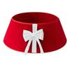 Vertical Diamond Pattern Plush Knitted Christmas Tree Skirt - Holiday Decor & Gifts