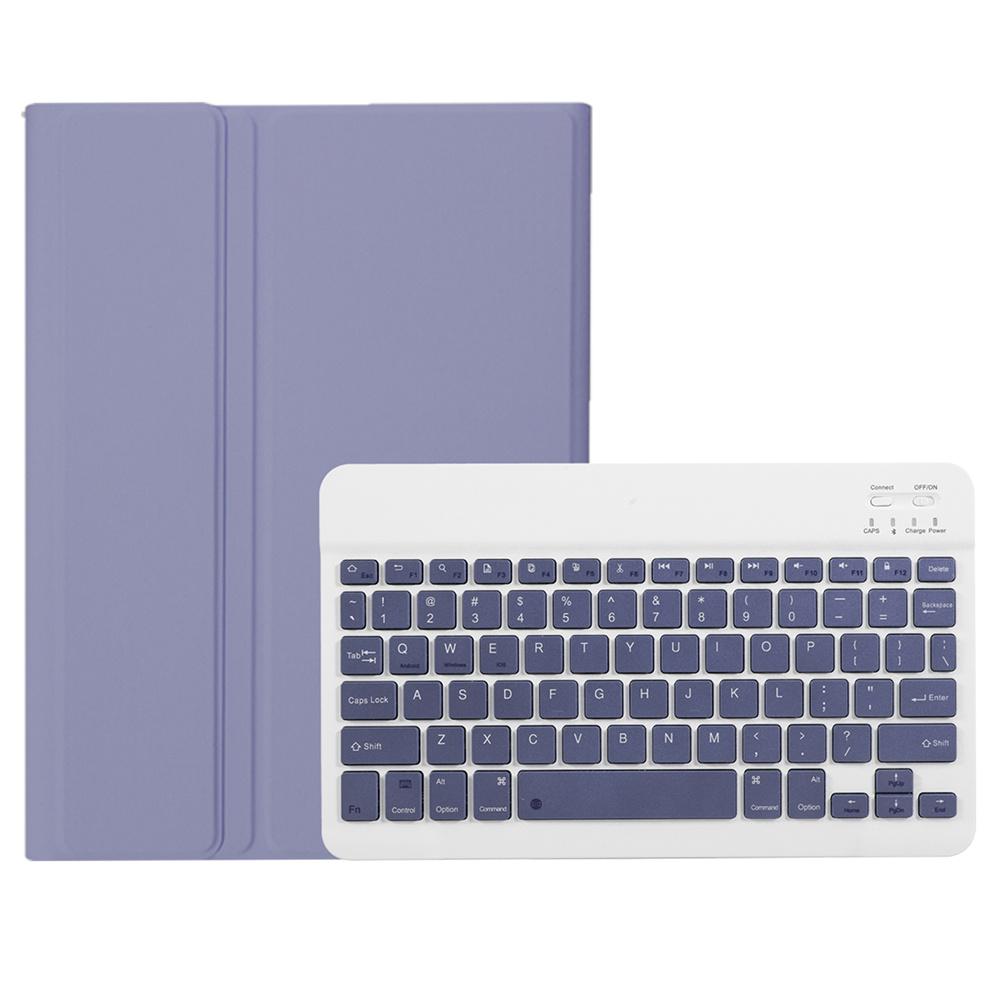 

AH13 For Huawei MatePad SE 10.4-inch Leather+TPU Tablet Cover with Bluetooth-compatible Keyboard Purple