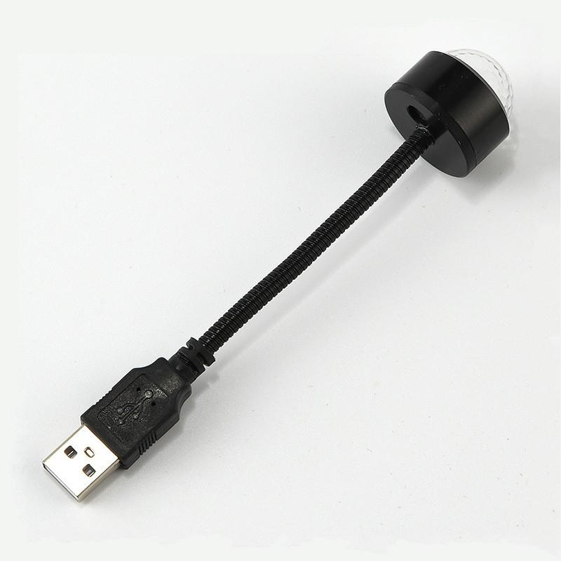 USB Magická koule Světlo s projekcí hvězdné oblohy Zajímavé USB světlo na střechu auta Rotující diskokoule DJ Party Světlo RGB LED jevištní světlo