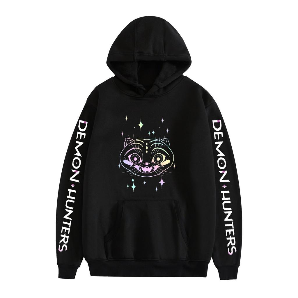 KPop Demon Hunters Cartoon Hoodie Sweatshirt Anime Printed Cool CARTOON Pullover Hooded Unisex