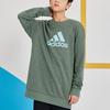 Adidas Kids Solid Color Large Logo Printed Casual Crew Neck Sweatshirt HN8478