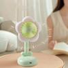 Low Noise Flower Desktop Fan Multifunctional Air Cooler Cooling Fan  for Office Desk Student