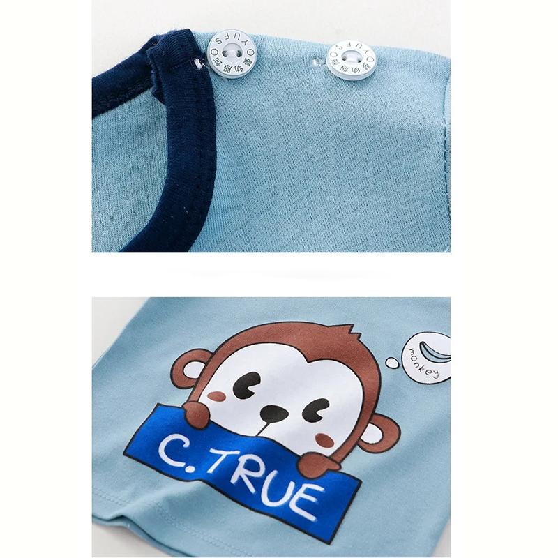 Neue Kinder Jungen Mädchen Reine Baumwolle Pyjamas Niedlichen Cartoon Langarm Pyjamas Kleinkind Baby Herbst Nachtwäsche Kinder Kleidung Sets