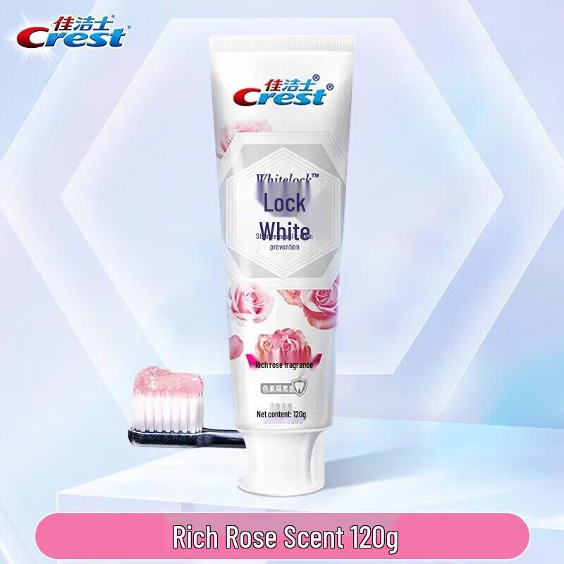 Crest Dual Color Whitening Toothpaste - Peach Blossom & Rose Scent