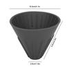 Silicone Coffee Dripper with Easy-to-Clean Silicone Coffee Filter, Easy Operation, BPA-Free, for Travel, Office, Camping (Black)
